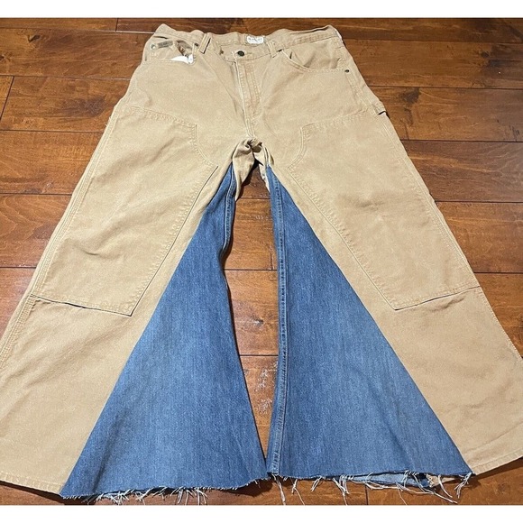 Kickwear Baggy y2k Handmade“JNCO STYLE mammoth Style” 20 Inch Leg 36x30 - Picture 5 of 13